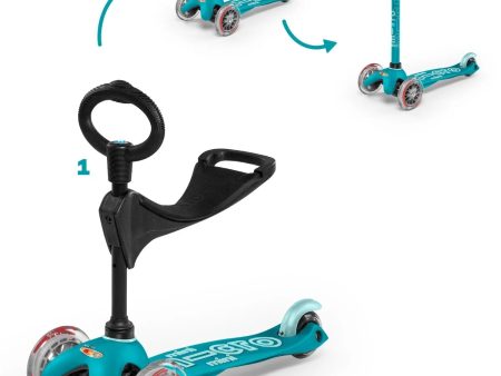 Micro Kickboard - Micro Mini 3in1 Scooter - Aqua Cheap