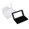 24Grids Empty Makeup Palette Eyeshadow Lip Gloss DIY Case with Mirror White Sale