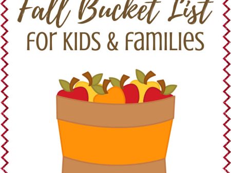 Fall Bucket List for Kids and Families Sale