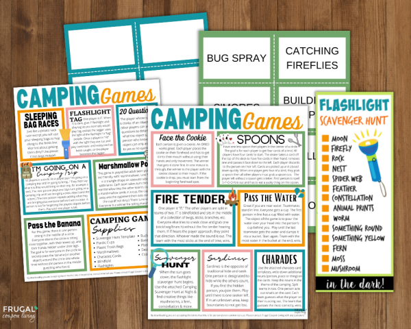 Camping Games Hot on Sale