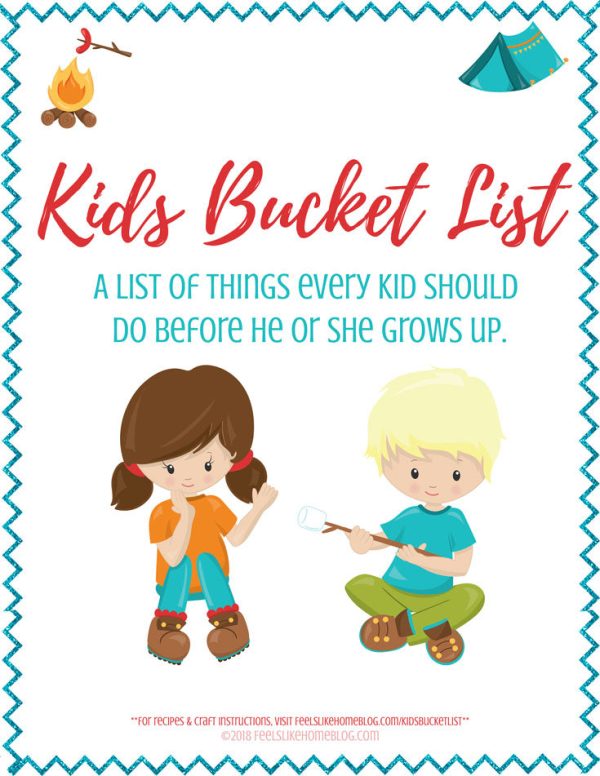 Kids Bucket List - 82 Things To Do Before They Grow Up Cheap