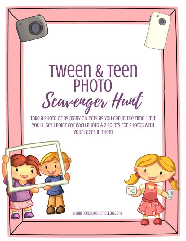 Photo Scavenger Hunt for Tweens & Teens For Discount