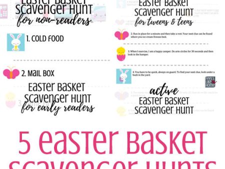 Easter Basket Scavenger Hunt Bundle - Save 50% on Sale