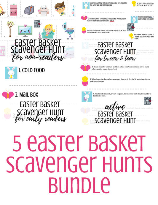 Easter Basket Scavenger Hunt Bundle - Save 50% on Sale