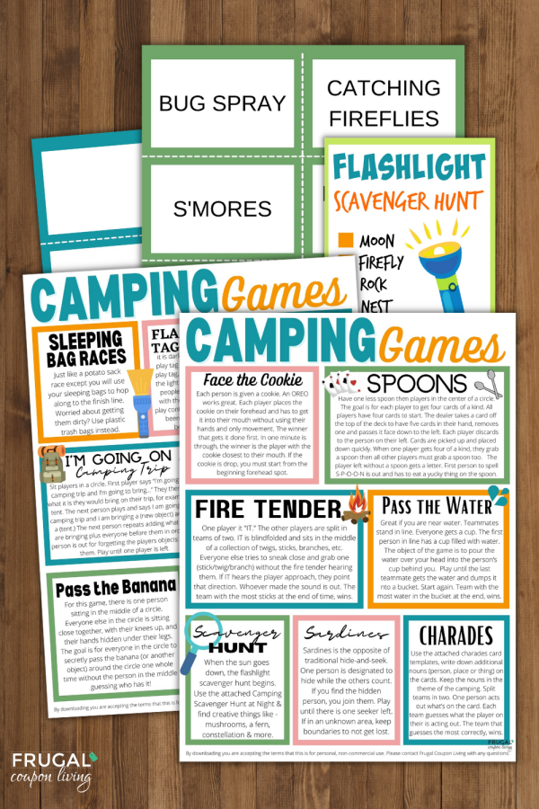 Camping Games Hot on Sale