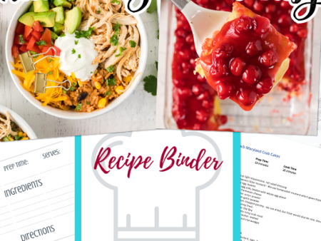 Recipe Binder & Cookbook Gift Set Cheap