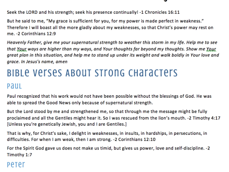 30 Bible Verses on Strength Printable Online