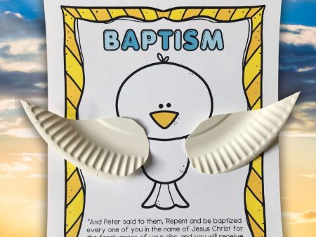 Dove Baptism Craft for Kids on Sale