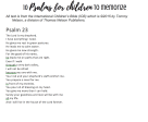 10 Psalms for Children to Memorize Printable Online now