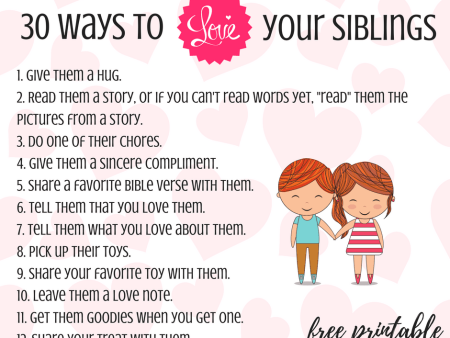 30 Ways to Love Your Siblings Fashion