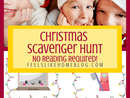 Easy Christmas Scavenger Hunt for Pre-Readers (Not Religious) Sale