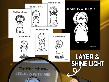 Jesus is with Me Christian Flashlight Activity For Sale