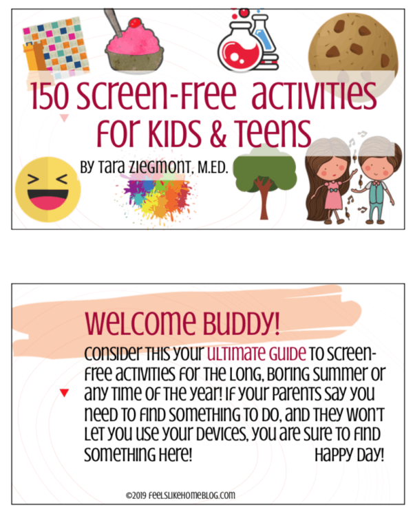 The Ultimate List of 150 Screen-Free Activities for Kids & Teens Online