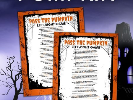 Pass the Pumpkin Halloween Game Cheap